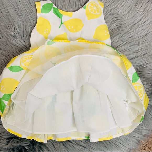 Baby girl lemon printed dress  🍋🍋🍋🍋 - Picture 6 of 8